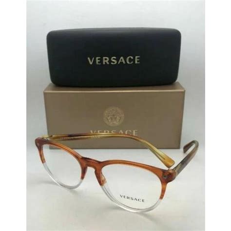 versace glasses 3257|clear Versace glasses on face.